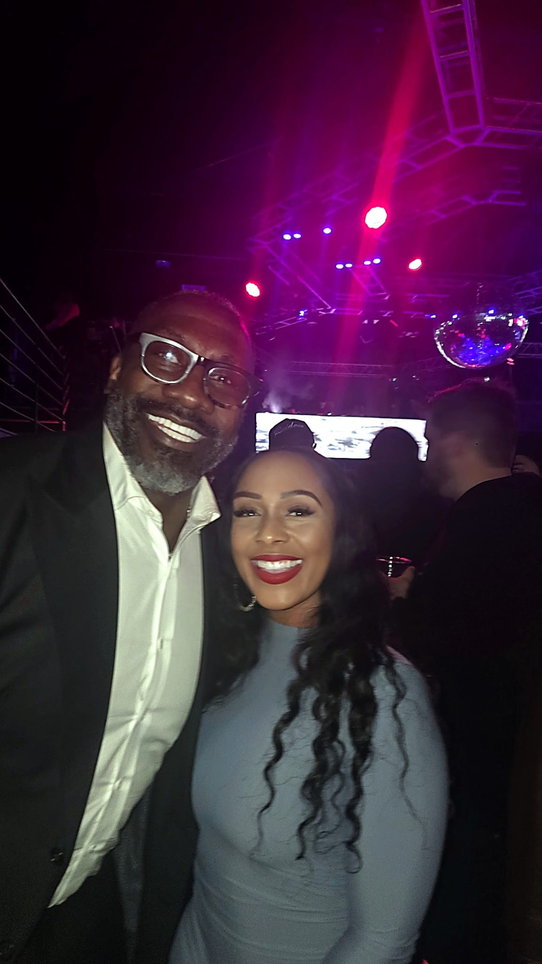 Cheyja with Shannon Sharpe