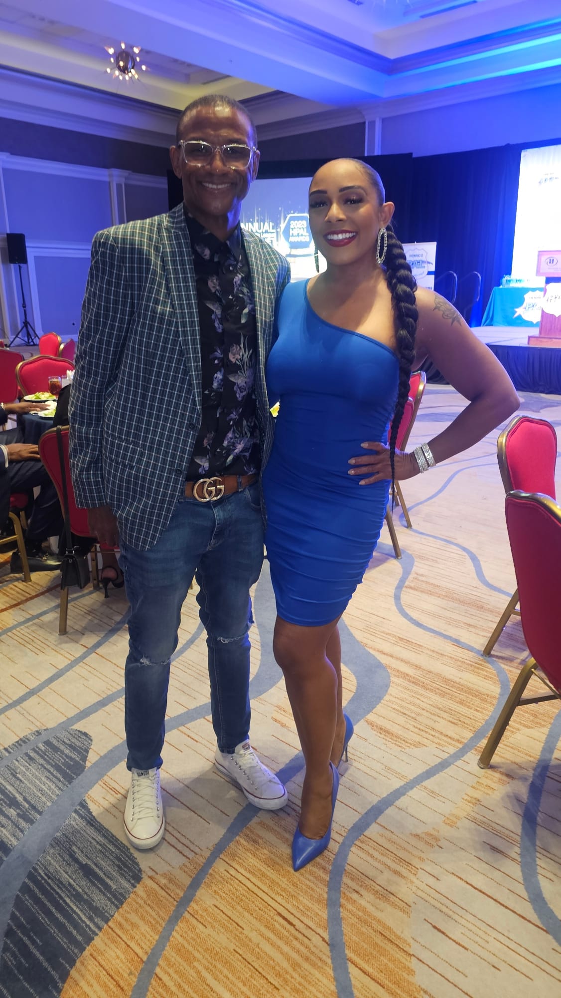 Cheyja with Tommy Davidson