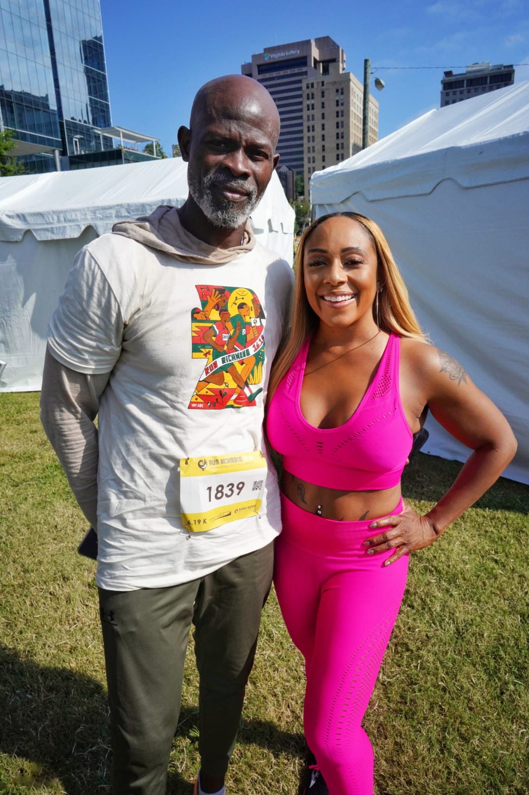 Cheyja with Djimon Hounsou