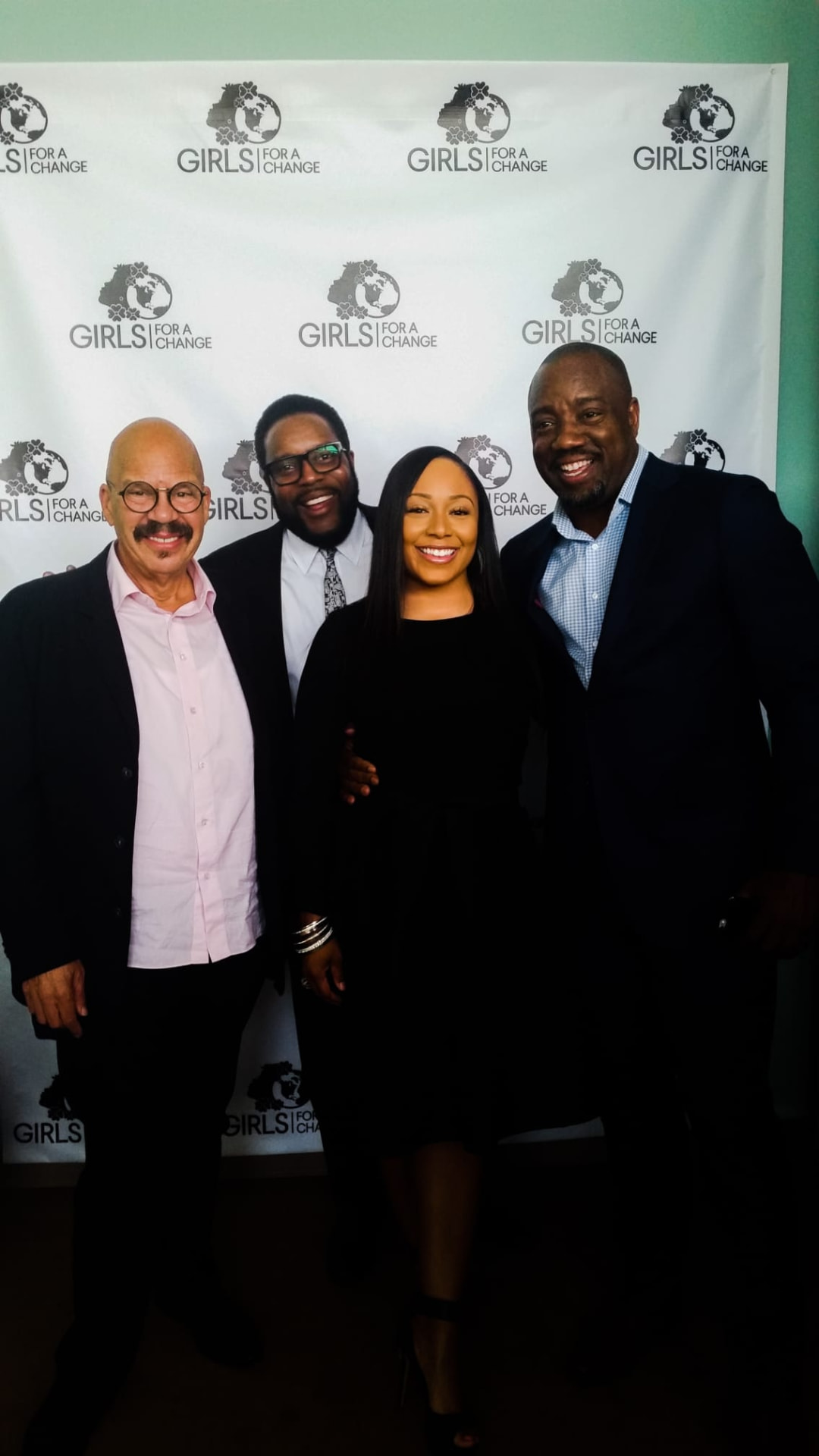 Cheyja with Tom Joyner, Malik Yoba & Chad Coleman