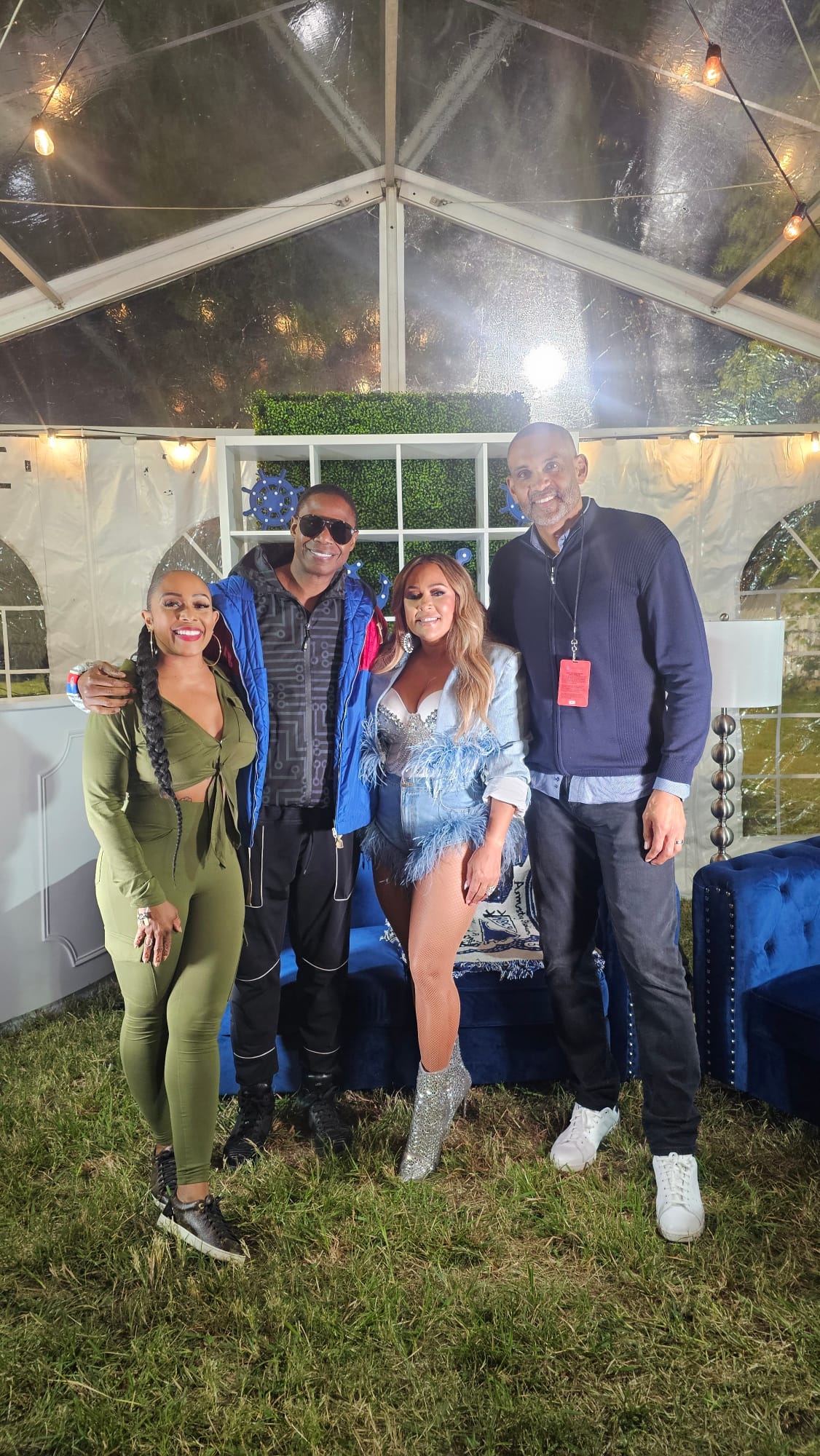 Cheyja with Tamia, Doug E. Fresh & Grant Hill