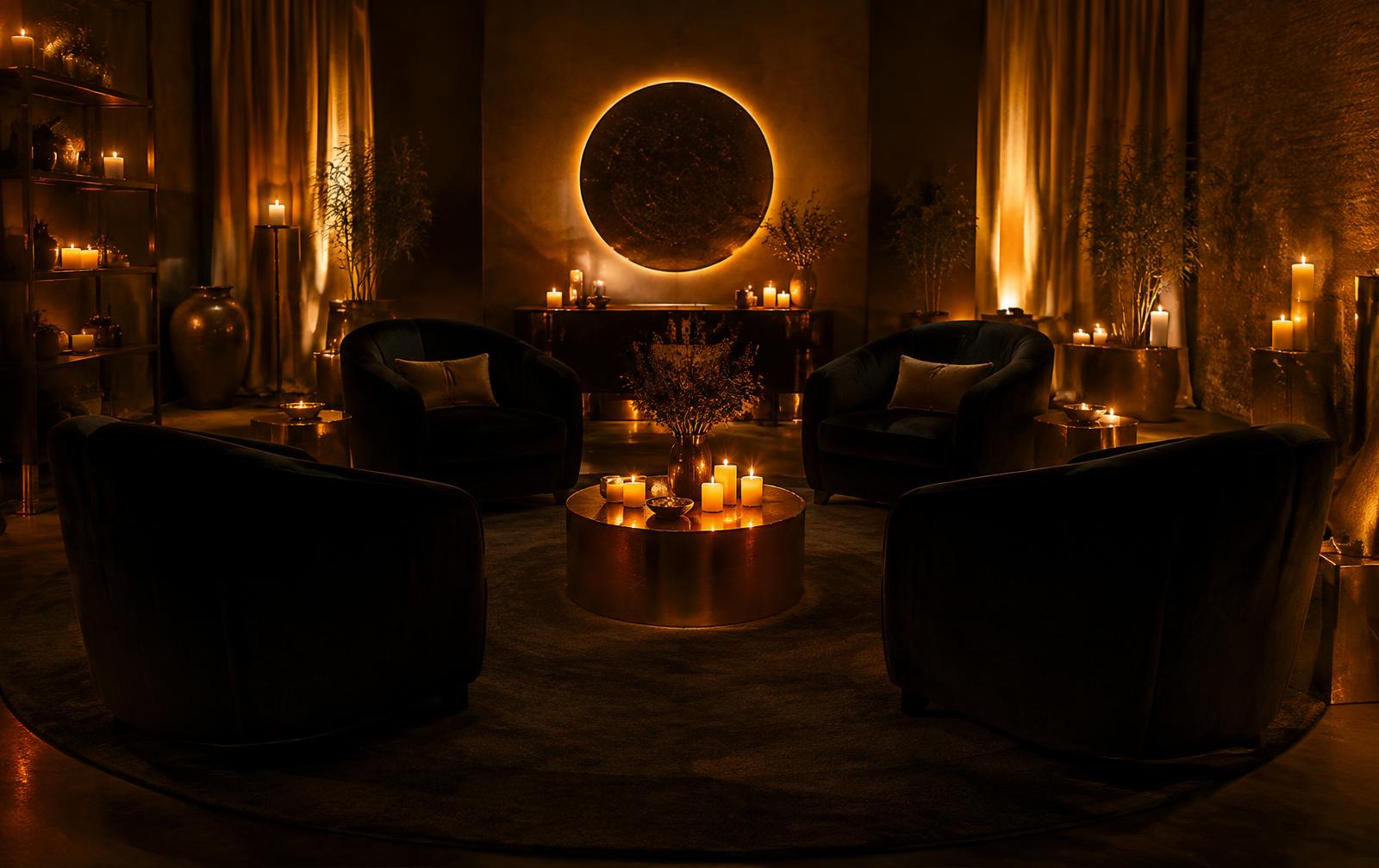 Calm wellness lounge